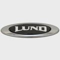 Lund Boat Raised Decal Silver Black by Lund
