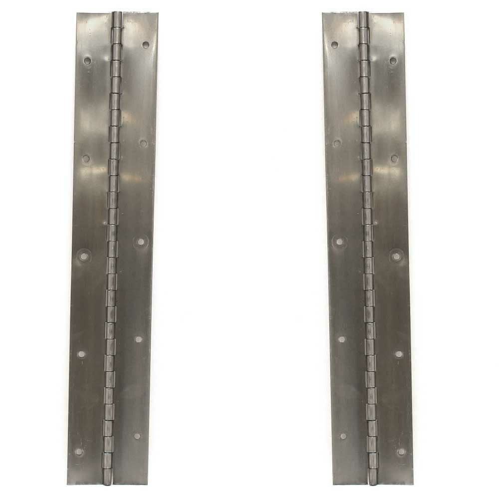 Boat Piano Hinges 14 1/2 x 2 1/2 Inch Stainless Pair