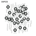 30pcs Top Roof Rain Gutter Moulding Trim Fastener Clip For