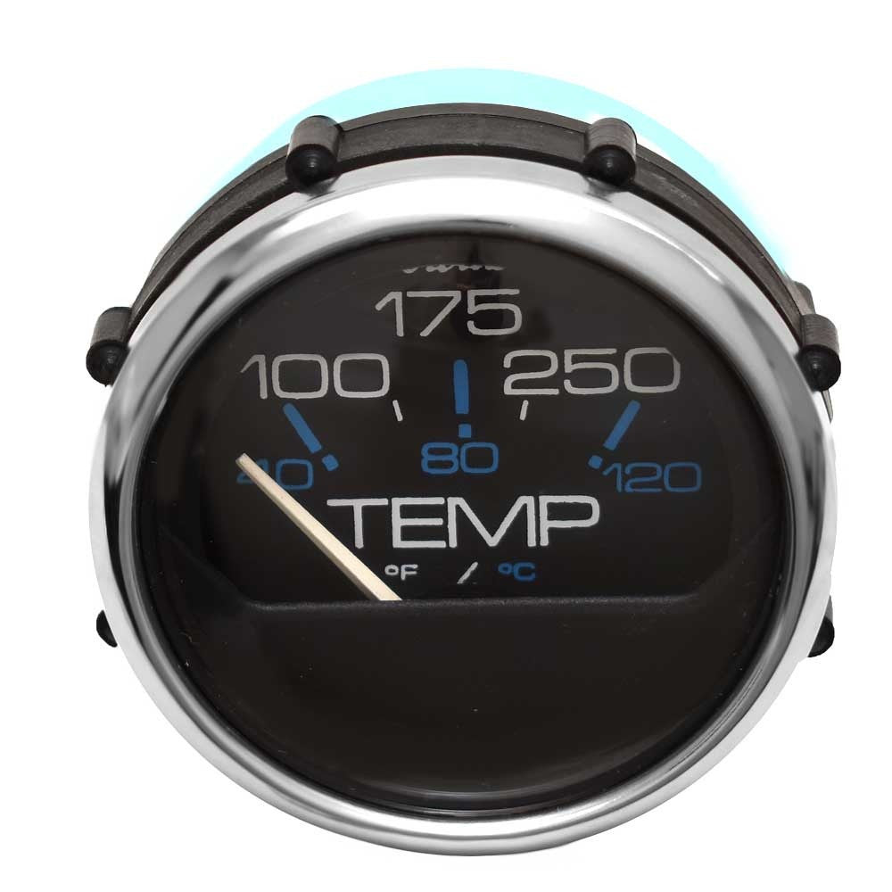 Faria Boat Temperature Gauge GP4051A Chesapeake Black SS 2 Inch by Faria