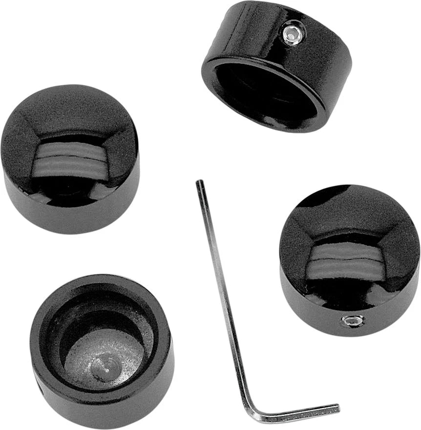 Harddrive Head Bolt Covers Black 4 Pack – Fits Harley Davidson