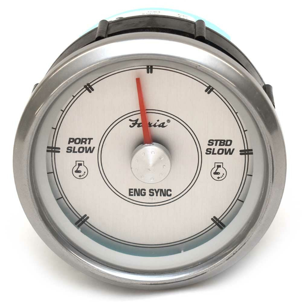 Faria Boat Diesel Synchronizer Gauge SY9771A | 3 1/4 Inch Dual EngineO