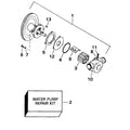 Water Pump Impeller Repair Kit for OMC Sterndrive 3.0/4.3/5.0/5.7/5.8L
