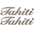 Lowe Boat Model Decals 015677 Tahiti Sundeck Silver Stickers Pair by Lowe