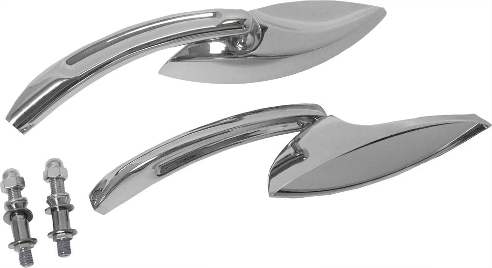 Harddrive Chrome Elliptical Side Mirrors For Harley Davidson Xg & Xl