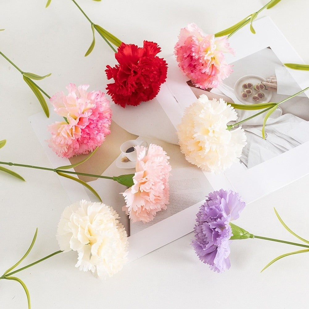 Silk Carnation Artificial Bloom