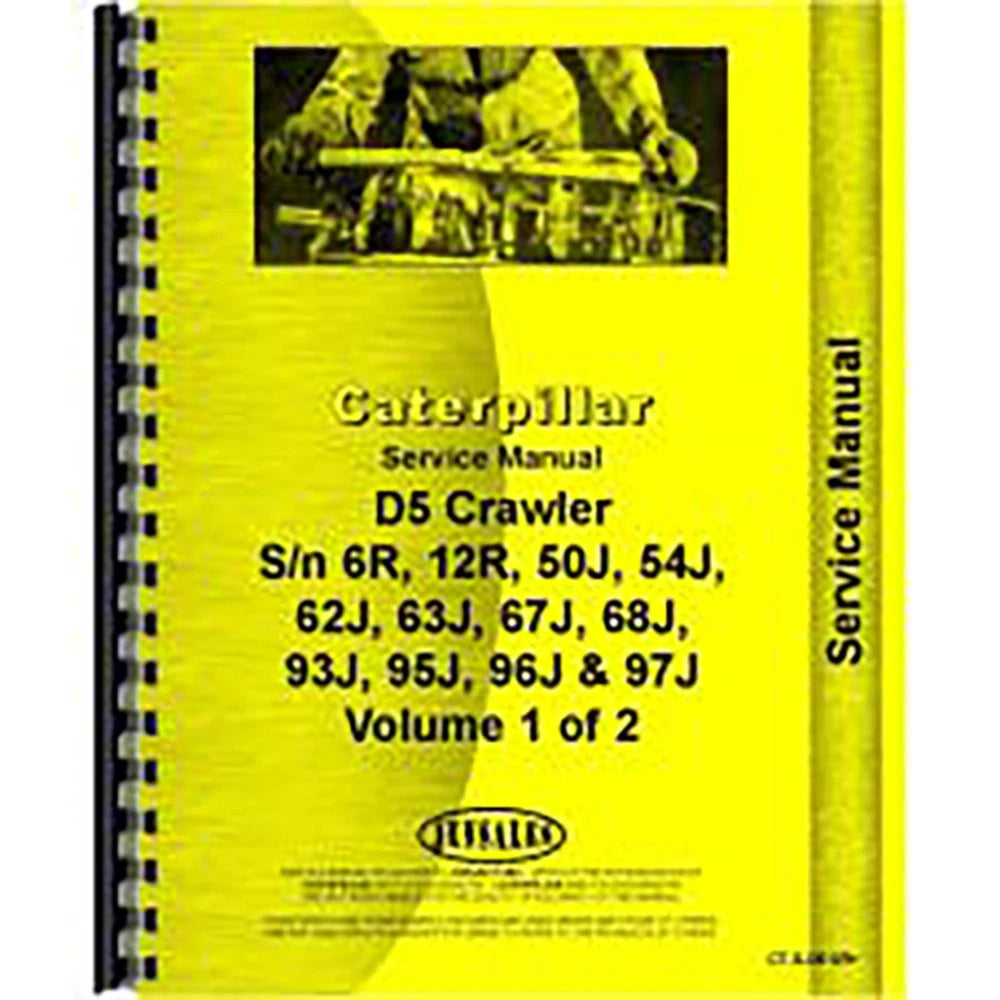 Fits Caterpillar D5 Crawler Service Manual (New)
