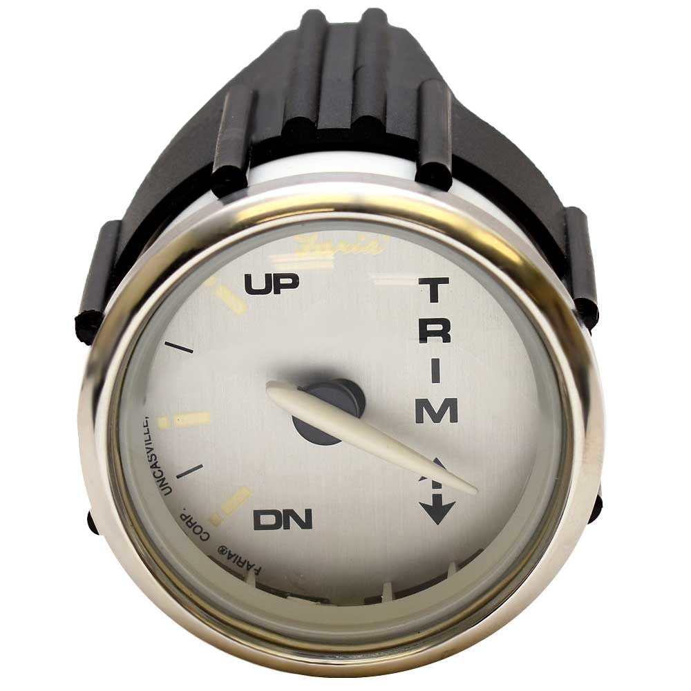 Faria Boat Oil Pressure Gauge GBC040A Silver Black 2 Inch by Faria