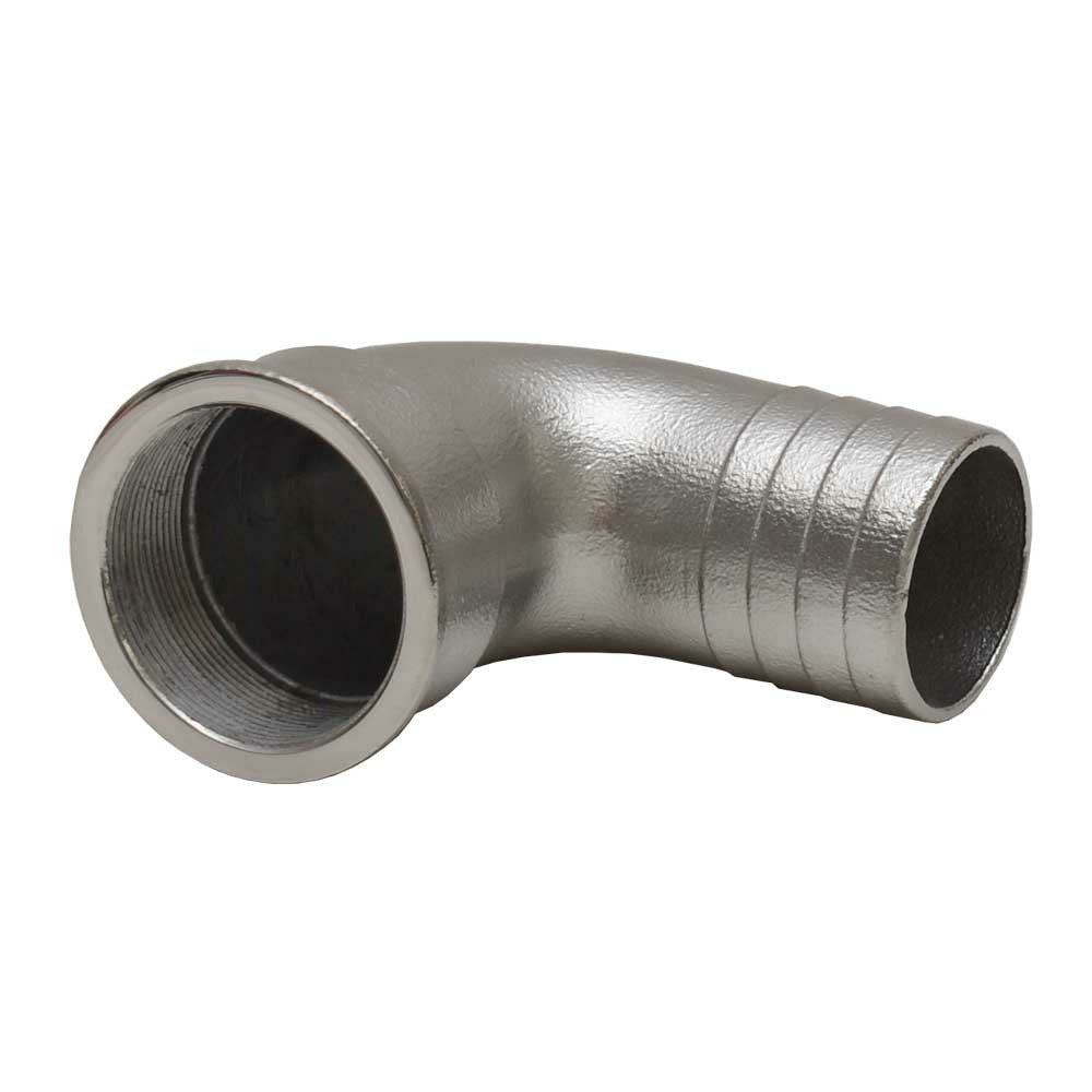 Cobalt Boat Drain Elbow 90 Deg 1 5/8 Inch 316 Stainless by Cobalt