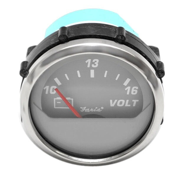 Faria Boat Volt Meter Gauge VP4019A Professional Gray 2 Inch by Faria