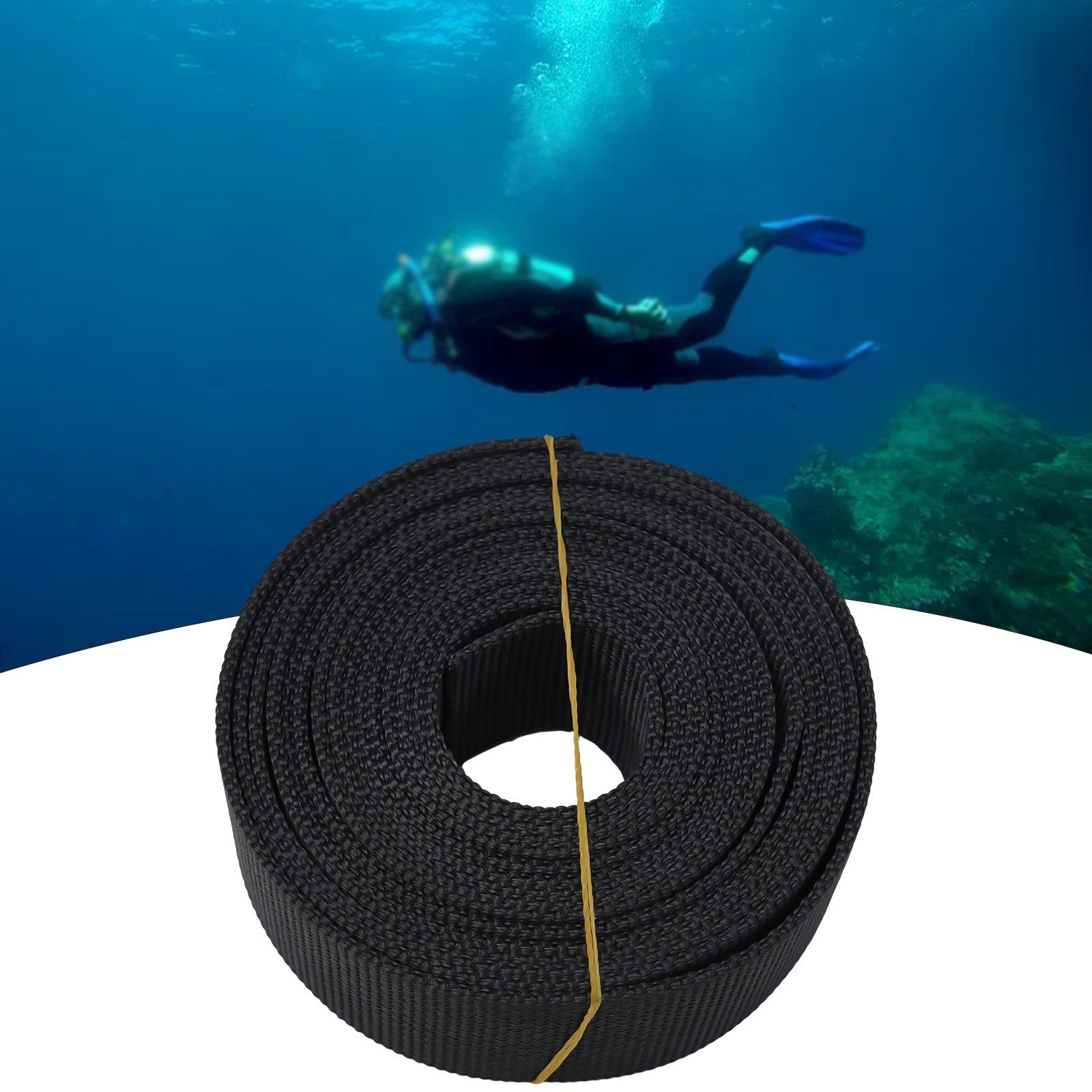 Diving Backplate Webbing Black