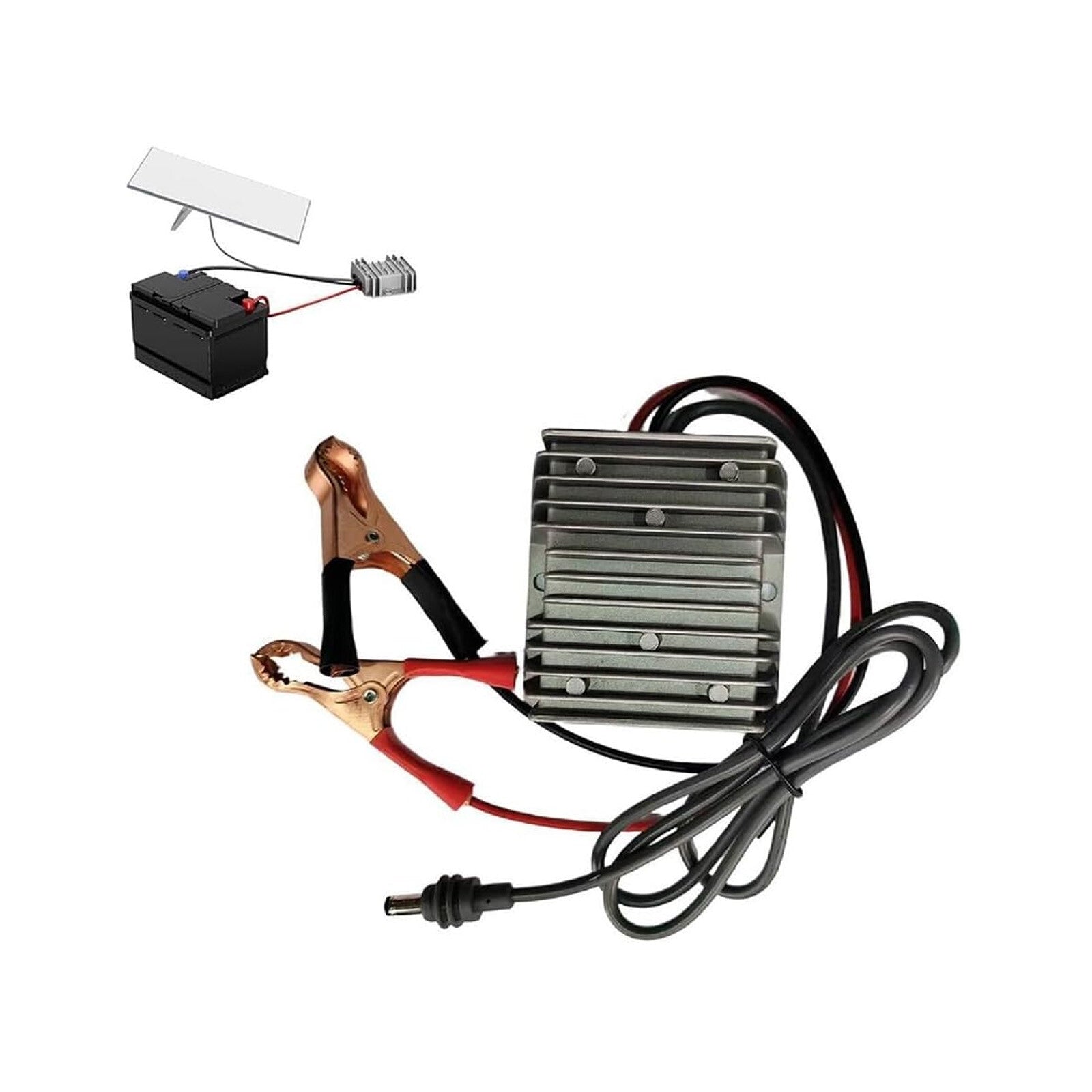 Step Up Converter for Starlink with Battery Clamp Cable 12V to 24V 5A 
