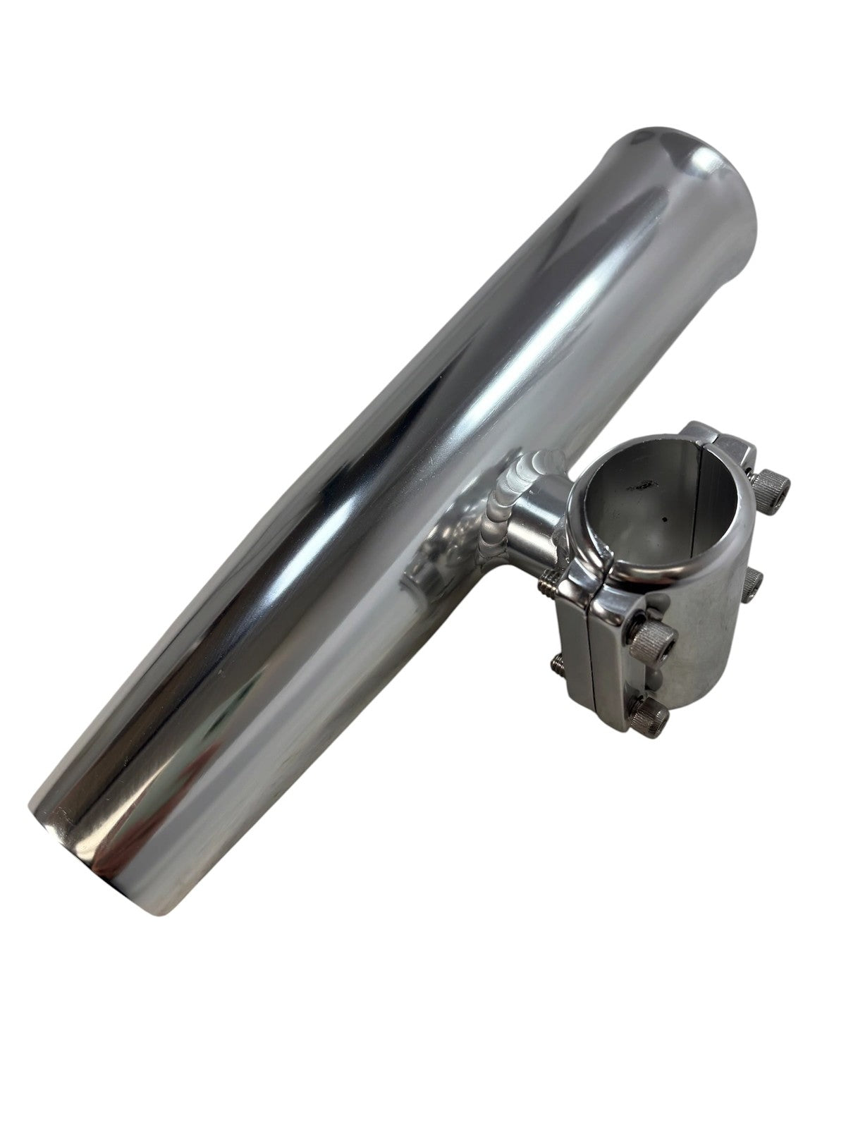 Tigress Silver Aluminum Rod Holder For 1 1/4in Od Pipe Horizontal
