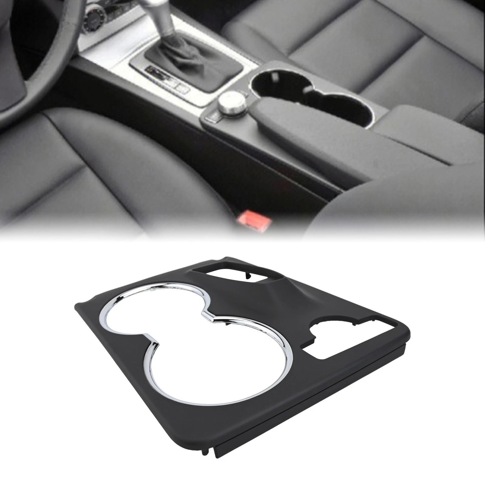 Center Console Cup Holder Trim Cover For Mercedes W204 C-class X204