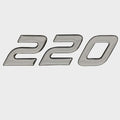 Premier Pontoon Raised Emblem Decal Silver by Premier