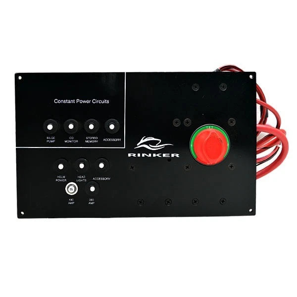 Rinker Breaker Switch Panel 48093 | 240 Black Plastic