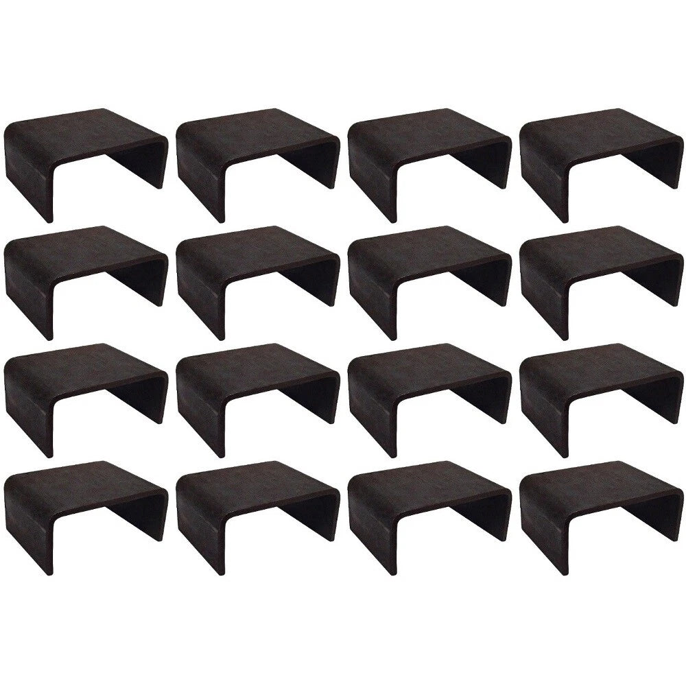 Set Of (16) 3" X 1-5/8" X 3.5" Weld-on Stake Pocket 6 Gauge For