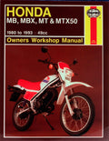 Haynes Workshop Manual For 731 Hon Mb/mt50-specia<wbr/>l
