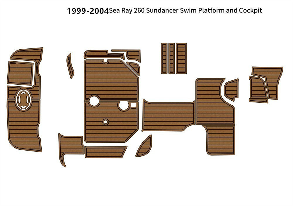 Fits 1999-2004 Sea Ray 260 Sundancer EVA Swim Platform Cockp