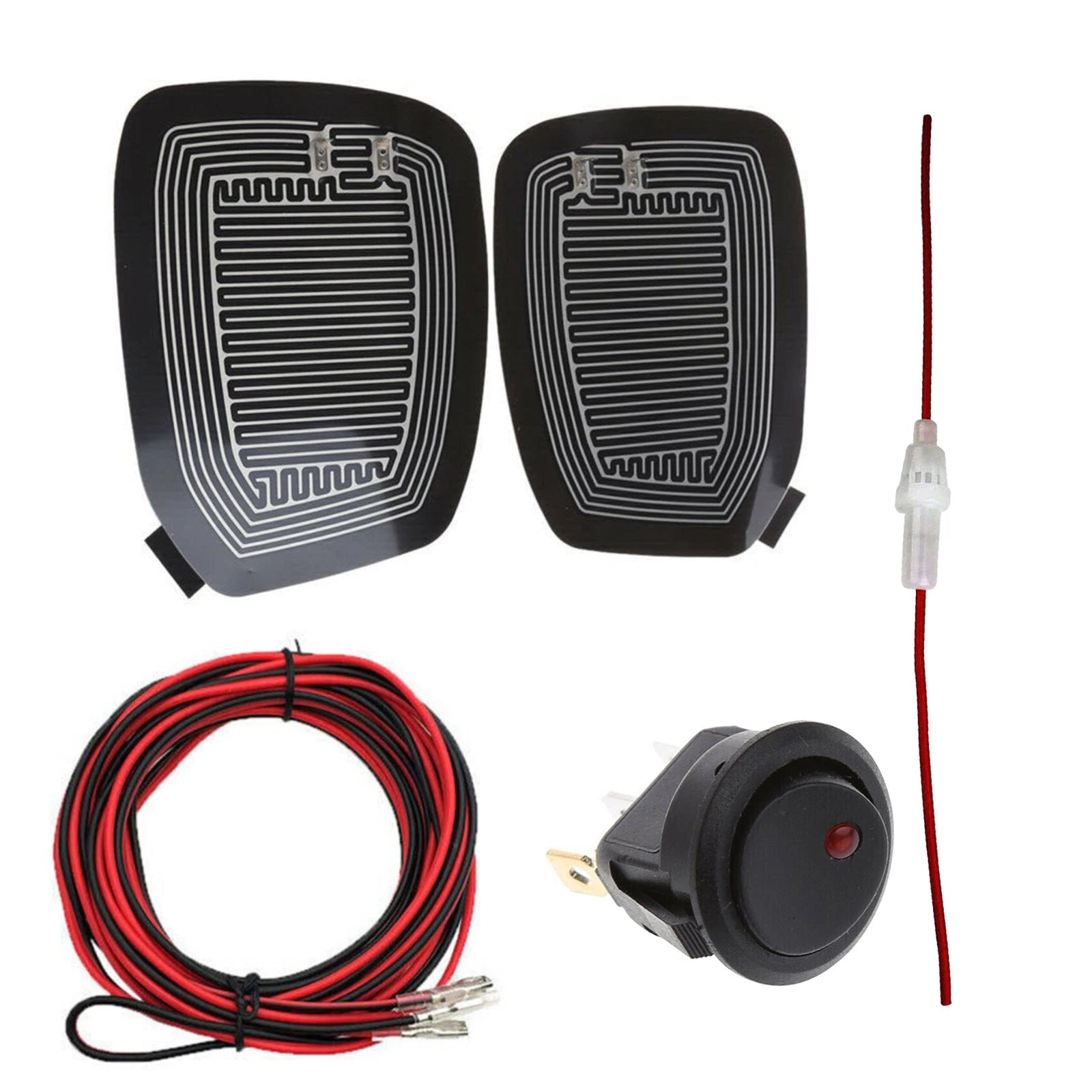 26W Car Rearview Mirror Heating Defogger Side Glass Warm Heater Rear