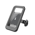 Motorcycle Phone Holder With Weather Resistant Features And Wireless