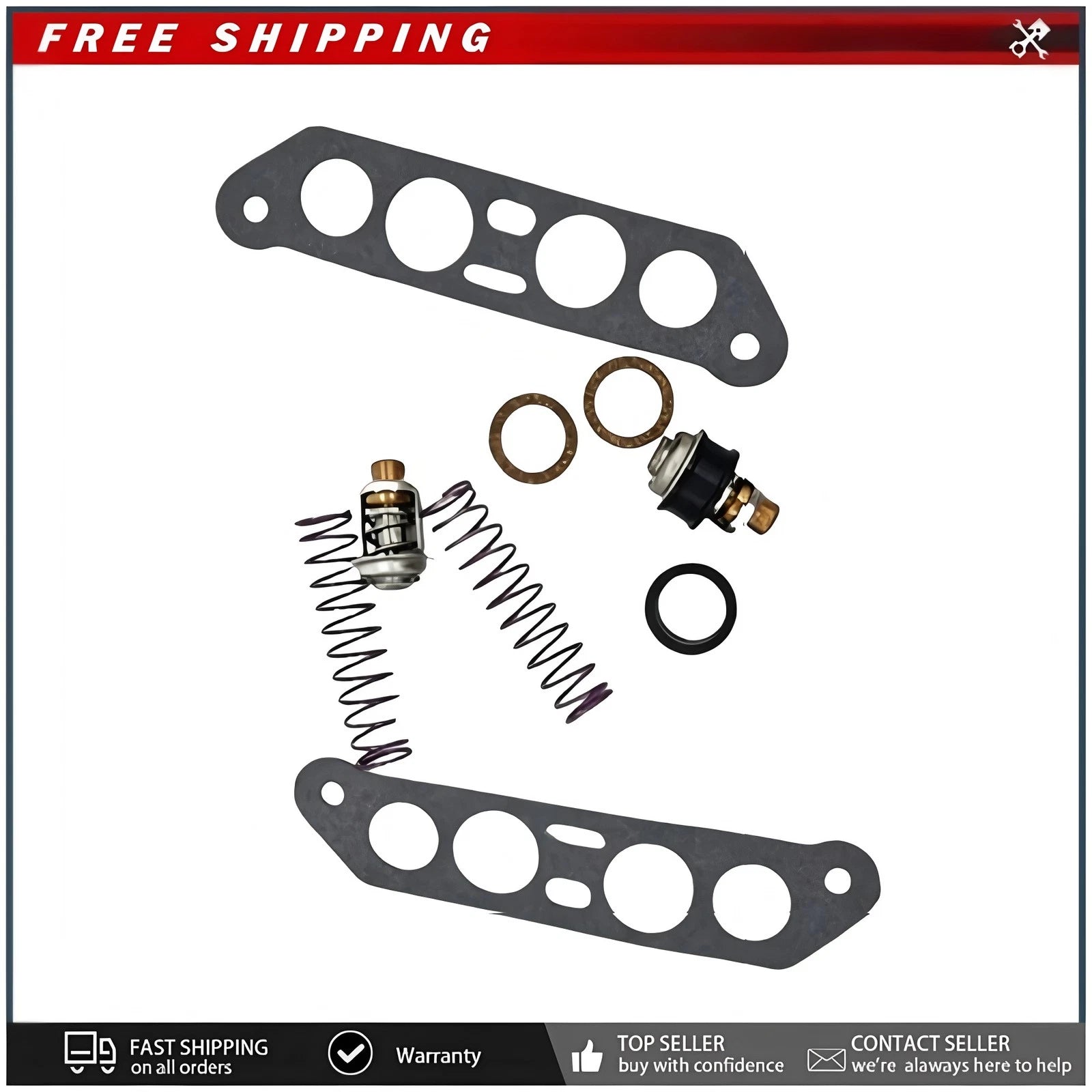 Thermostat Kit For Johnson Evinrude V4 65 80 85 88 90 100 110 112 115
