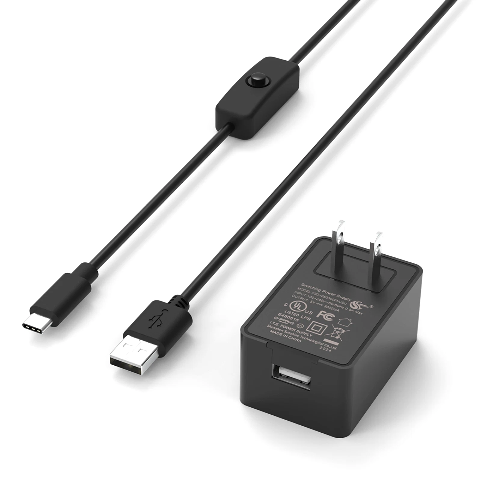 1*tapdra Raspberry Pi 4 Usb Type C Cable Power Supply Charger
