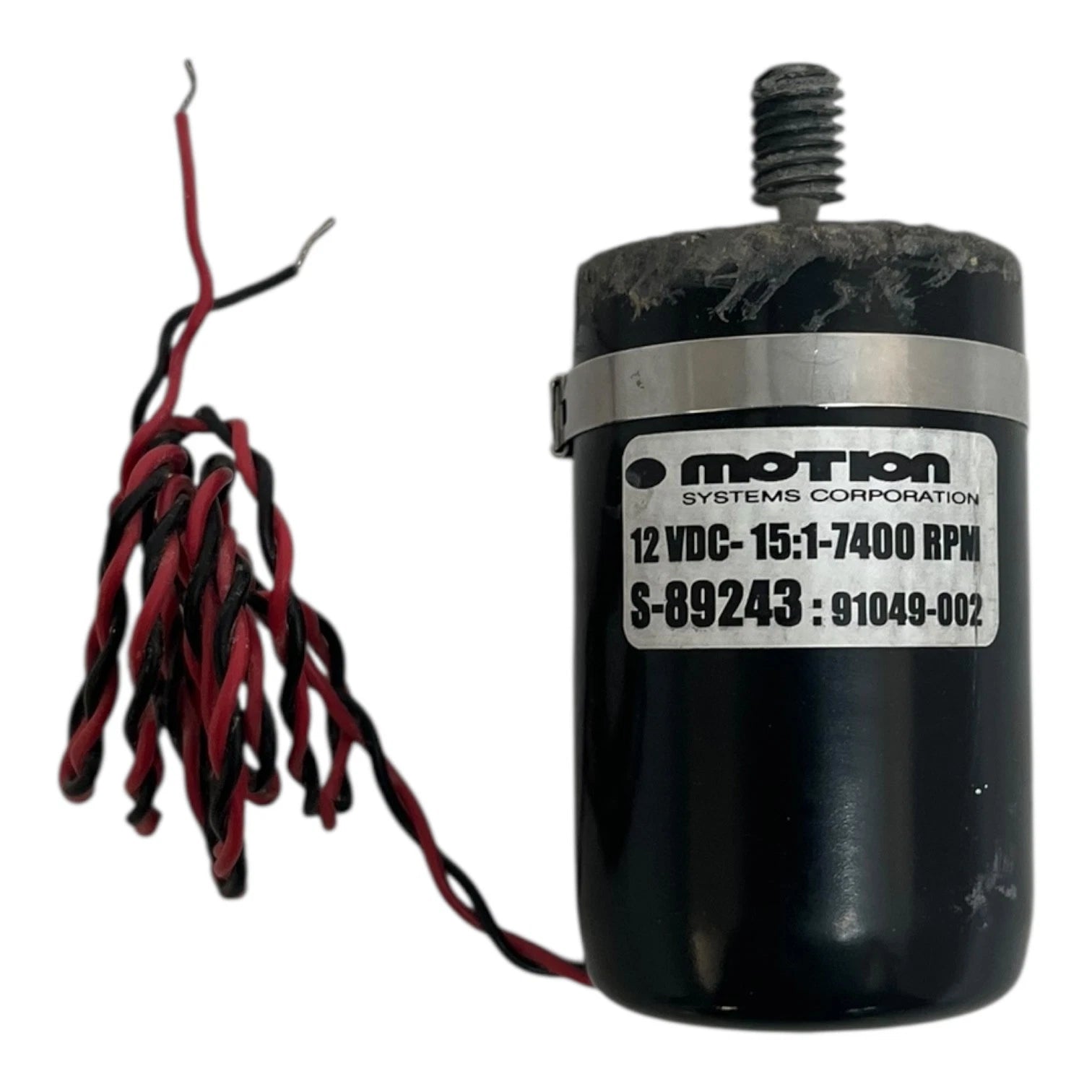 Motion Systems Corp S-89243: 91049-002, 12vdc-15:1 | Hook & Hull Co