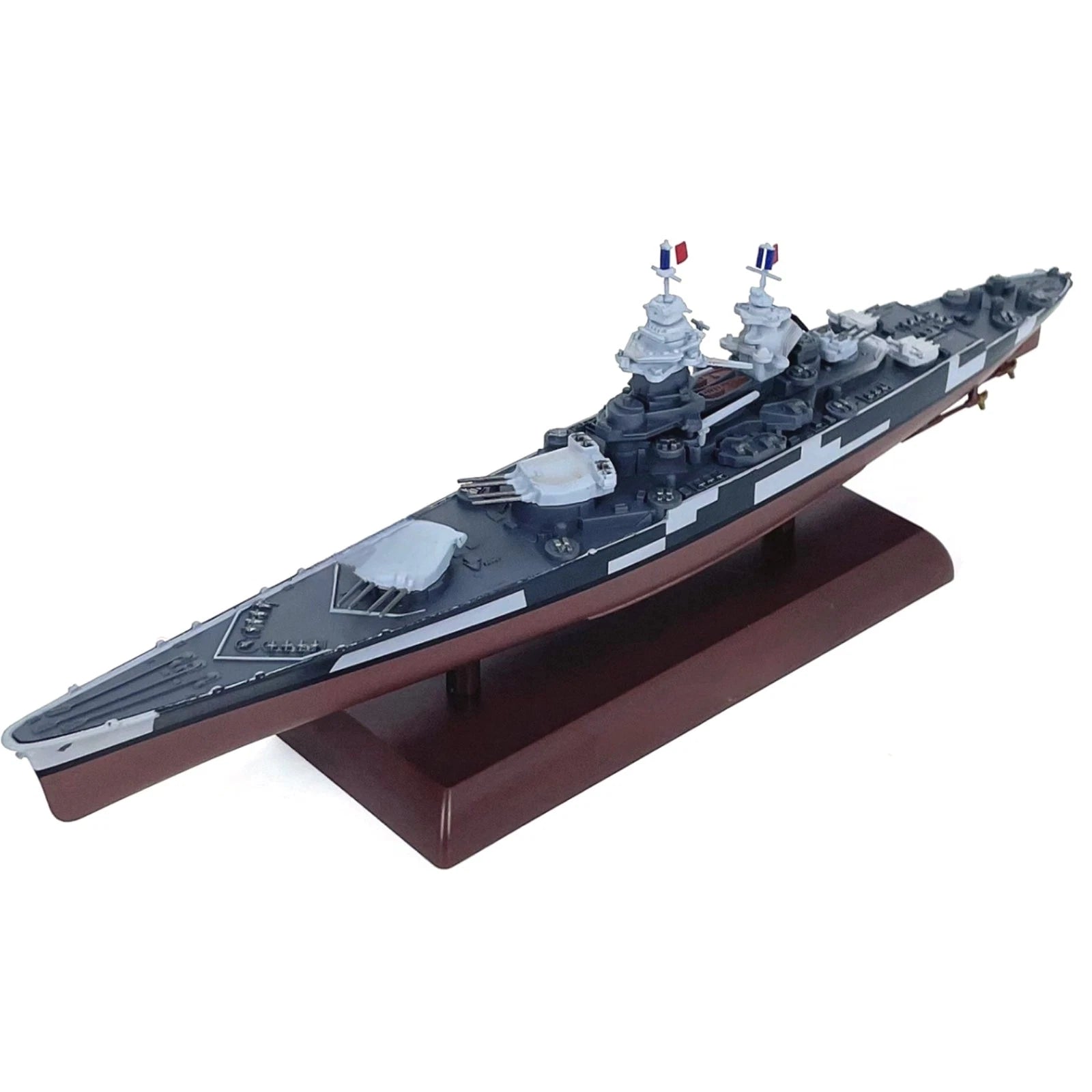 25cm 1/1000 Scale French Battleship Richelieu Model Finished Alloy