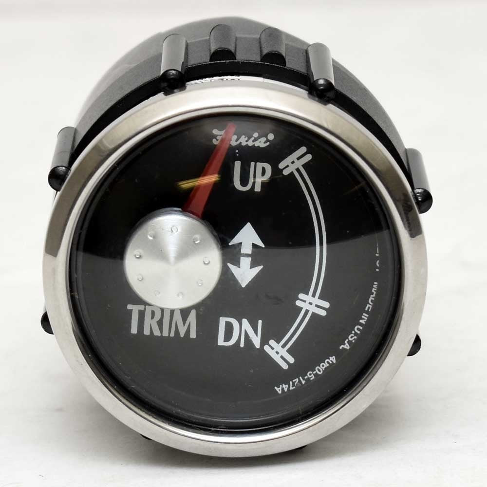 Faria Boat Trim Gauge GP5605A Mercury 2 Inch Silver Black by Faria