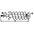 Ah146214 Lower Grain Bin Loading Auger Fits John Deere Cts 940 9410