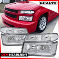 L+R Chrome/Clear Headlight+Bumper Lamp for 2004-2012 Ch