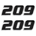 Decal Sea Fox 209 CC Black Silver Set by Sea Fox