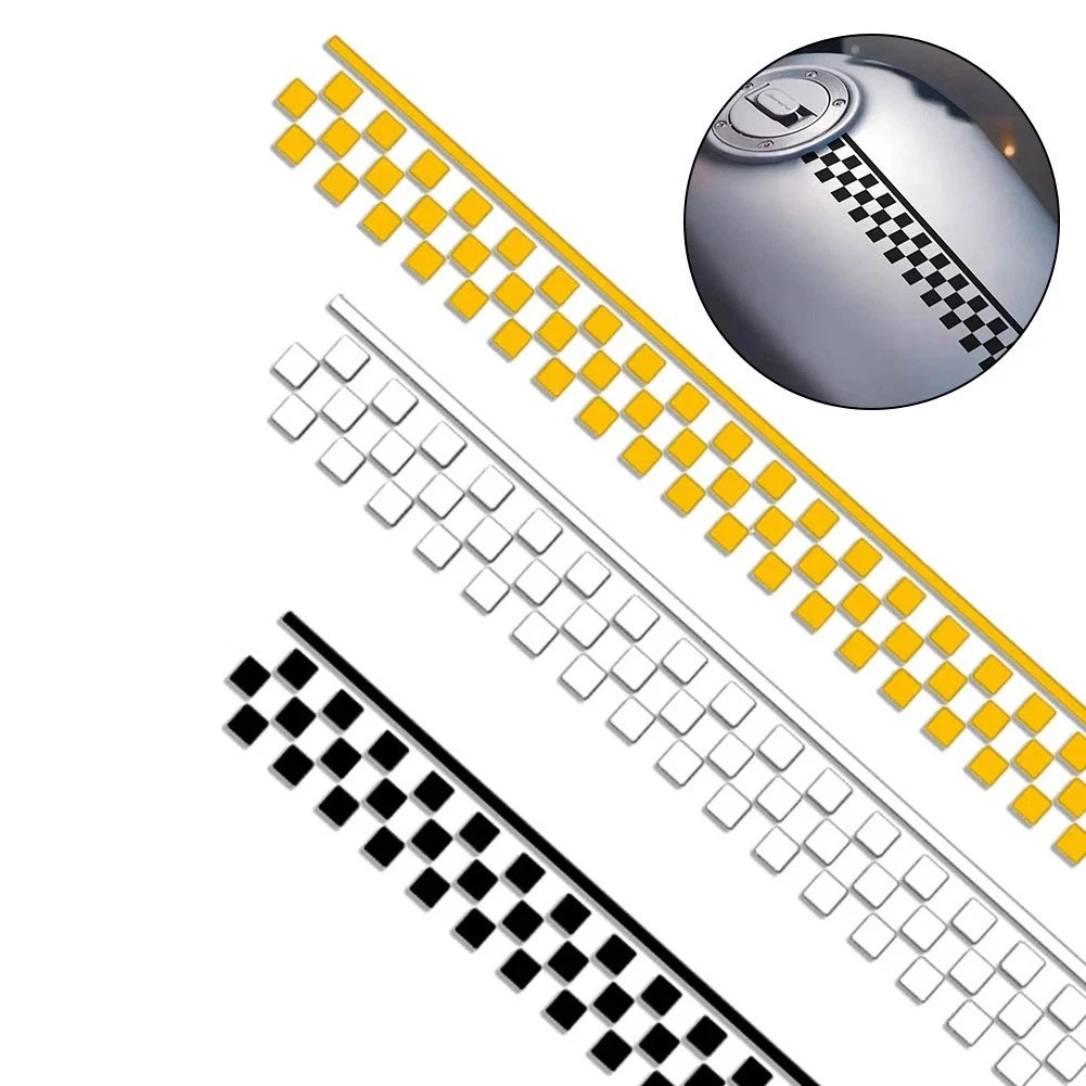 Car Stickers Checkered Stripes Decals Stickers Motorbike Decals