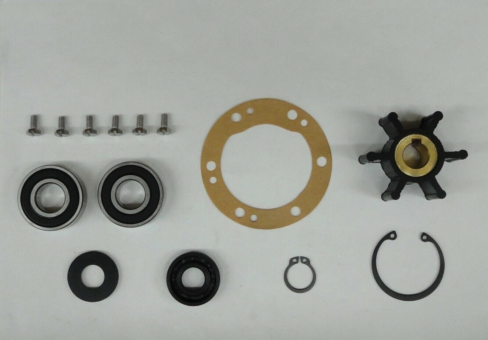 Sea Water Pump Repair Kit for Yanmar 3GM/3GMF/3GM30F with 2.75" OD Gasket