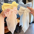 Large Bow Clip Soft Fabric Accessory