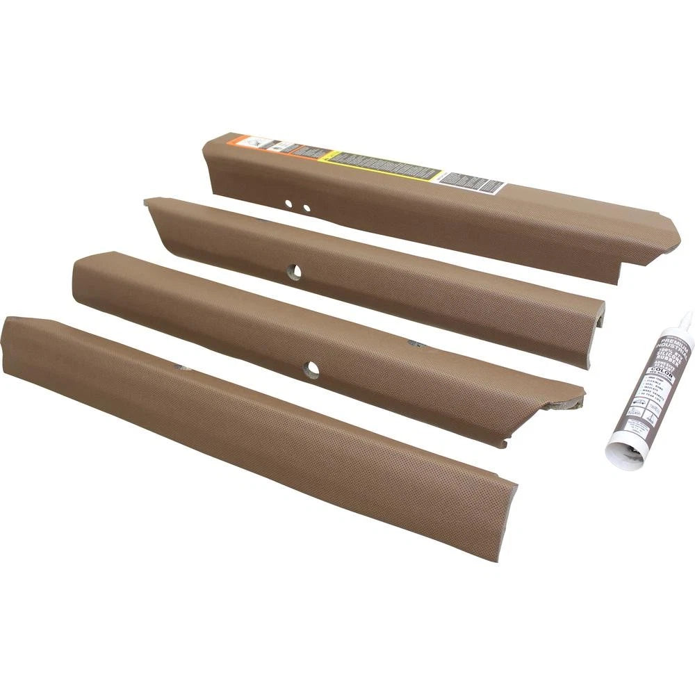 Amss4151 Qwik Fit Corner Post Kit, Brown Vinyl