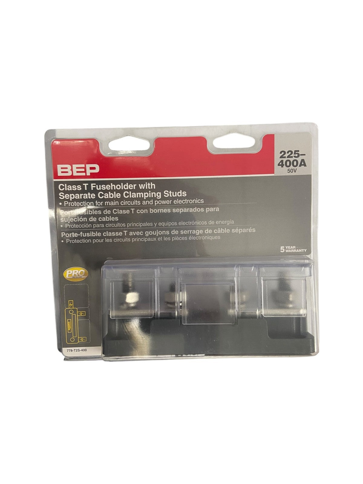 Bep 778-t2s-400, Class T Fuseholder With 2 Clamping | Hook & Hull Co