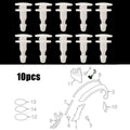 Car Wheel Fender Clips 10pcs Retainer Accessory