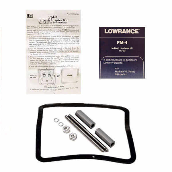 In-Dash Hardware Kit Lowrance Ranger FM-4 by Lowrance