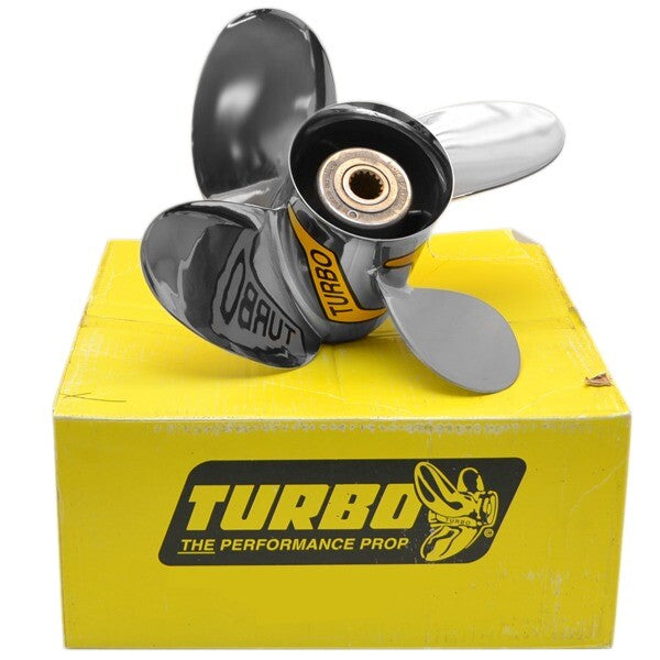 Turbo Ultima 4 Boat Propeller O142517L4 | Evinrude LH 14 1/4 X 17P SS by Turbo