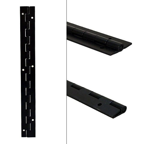 Standard Boat Piano Hinge Black Aluminum by Standard