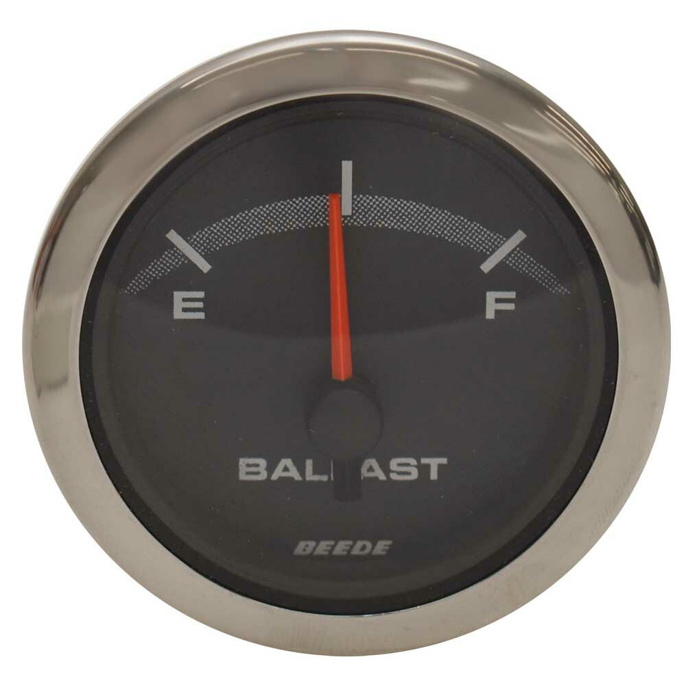 Ballast Gauge Beede 2 Inch Silver Black by Beede