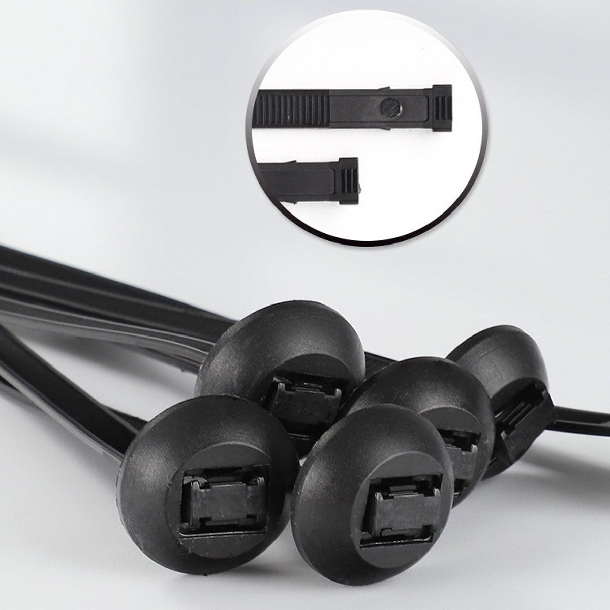 Black Nylon Cable Ties for Automotive Use