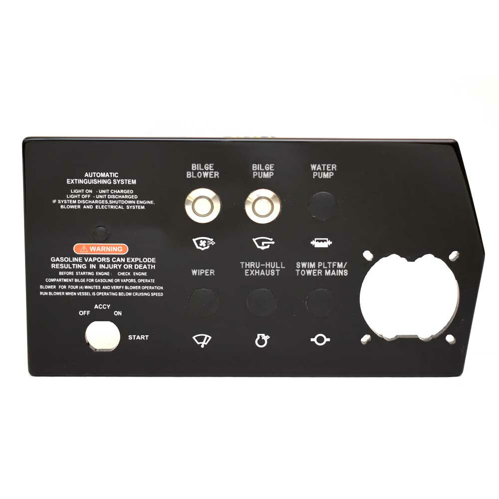 Sea Ray Boat Switch Panel 2187849 SLX 280 Acrylic 2016 Black by Sea Ray