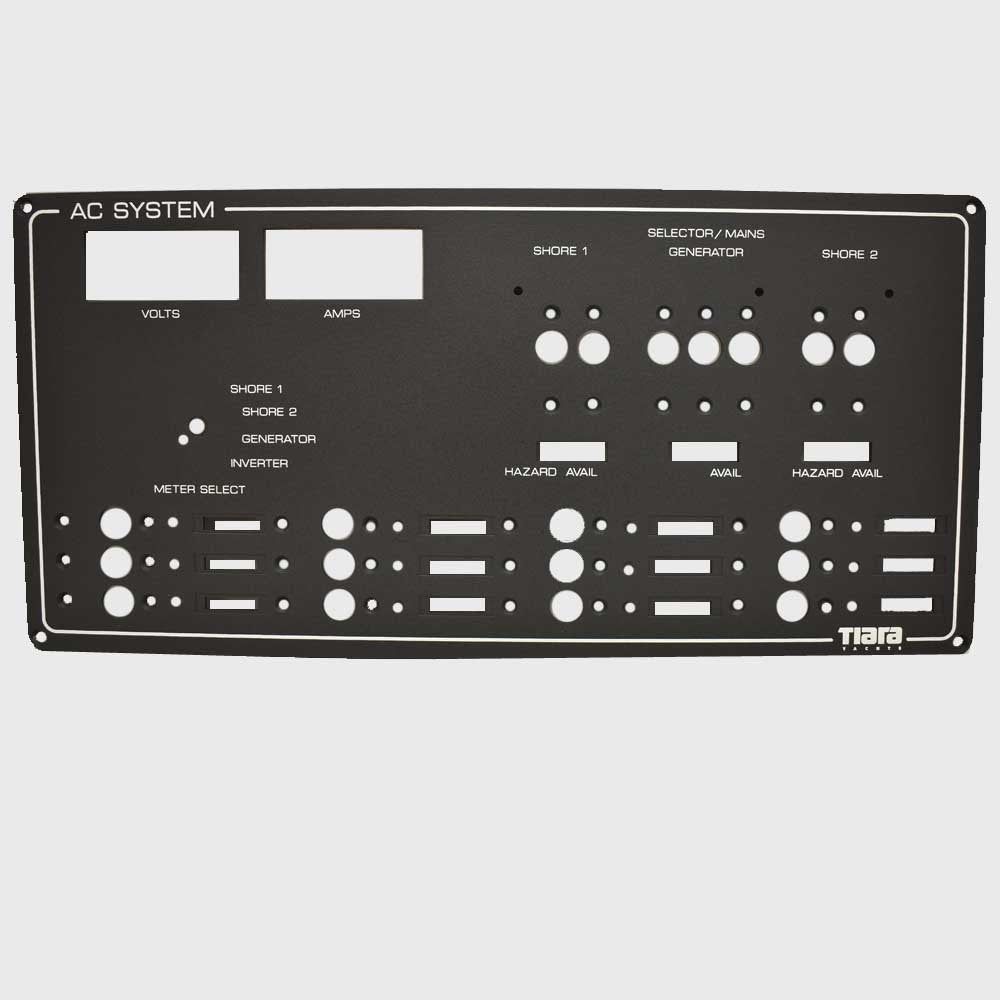 Tiara Boat Blank Generator Panel AC Systems by Tiara