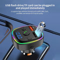 Wireless Mp3 Player For Car Fm Transmitter With Fast Charging Usb And