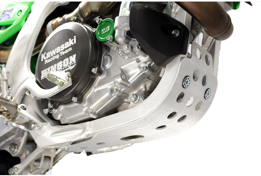 Works Front Skid Plate For Kawasaki Kx450f 2024-2025 Offroad Aluminum