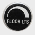 Boat Raised Floor Lights Switch Decal 5/8 Inch Black Clear