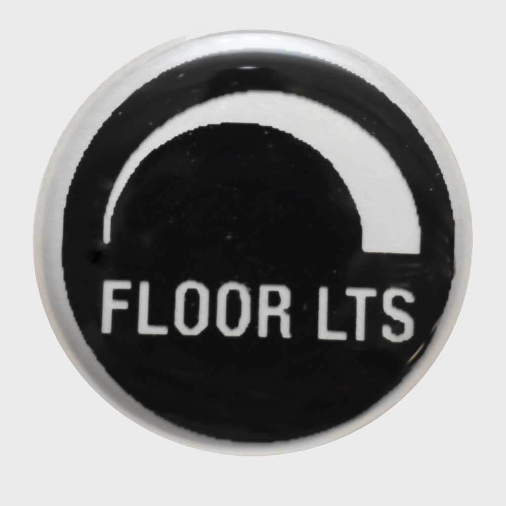 Boat Raised Floor Lights Switch Decal 5/8 Inch Black Clear